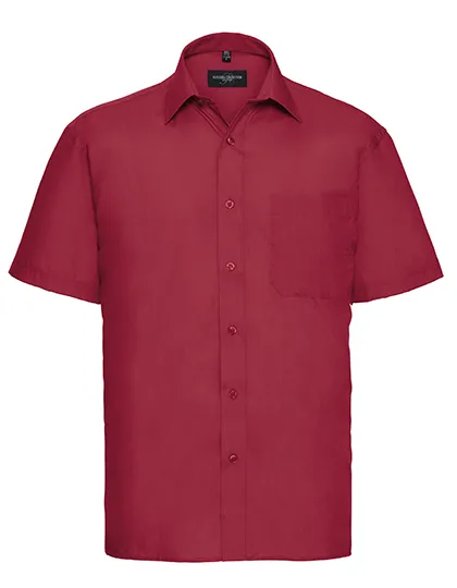 Overhemd Korte Mouw Russell Poplin R-935-M-0 productfoto
