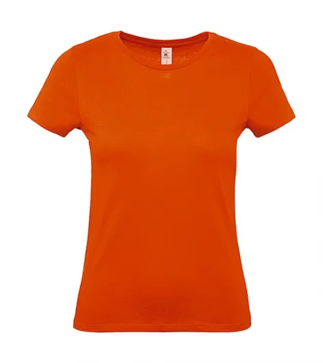 Dames T-shirt B&C E150 TW02T in Dames T-shirt B&C E150 TW02T Oranje