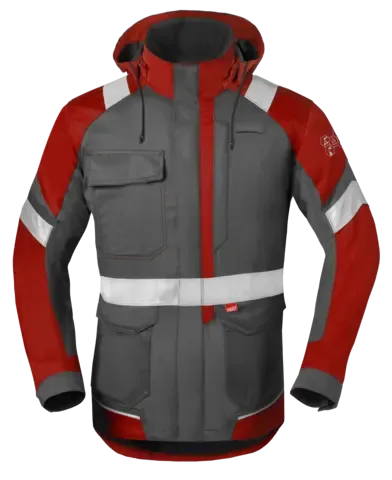 HAVEP Werkjas 5safety Image+ Parka 50286 in HAVEP Werkjas 5safety Image+ Parka 50286 charcoal-rood