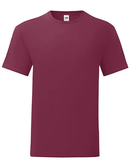 Heren T-shirt Fruit of the loom 61-430-0 in Heren T-shirt Fruit of the loom 61-430-0 - Burgundy