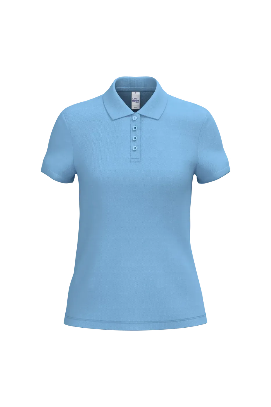 Dames Polo iDeal Basic Brand in Dames Polo iDeal Basic Brand Sky Blue