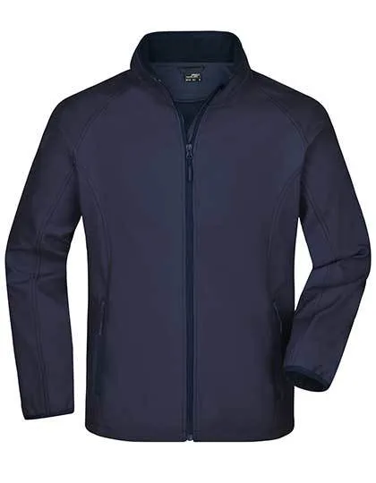 Heren Softshell Jas Promo Daiber JN1130 in Heren Softshell Jas Promo Daiber JN1130 Navy
