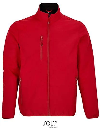 Heren Softshell Jas Sols 03827 in Heren Softshell Jas Sols 03827 Pepper Red
