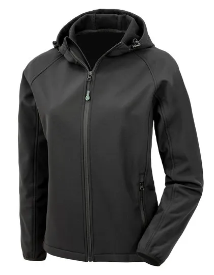 Dames Softshell Jas Recycled Result R911F in Dames Softshell Jas Recycled Result R911F Zwart