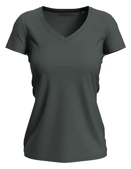 Dames T-shirt V Hals Strech Stedman Claire ST9710 in Dames T-shirt V Hals Strech Stedman Claire ST9710 - Slate Grey