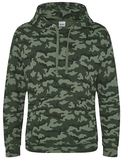 Camouflage Hoodie AWDis JH014 in Camouflage Hoodie AWDis JH014 - Green Camo
