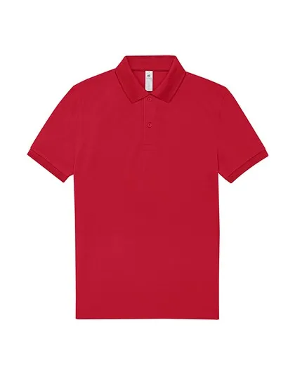 Heren Polo B&C PU424 in Heren Polo B&C PU424 Rood