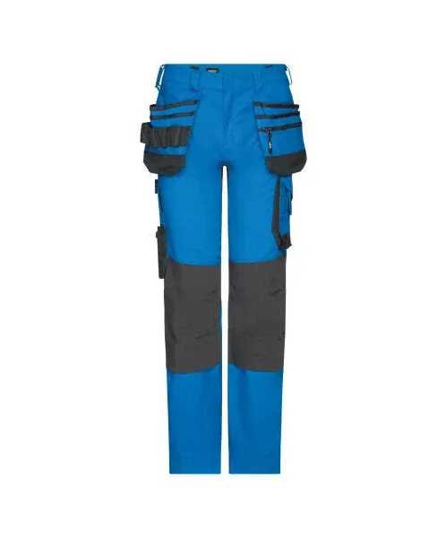 DASSY Werkbroek Flux Next in DASSY Werkbroek Flux Next AZUUR BLAUW-ANTRACIET GRIJS