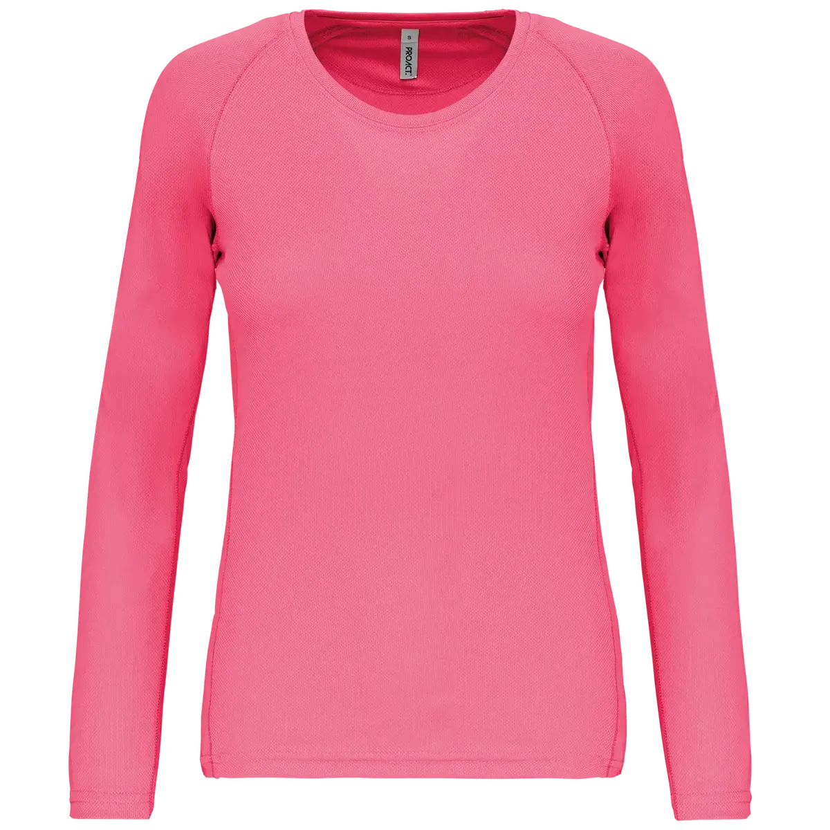 Dames Sportshirt Proact LS PA444 in Dames Sportshirt Proact LS PA444 - Fluor Pink