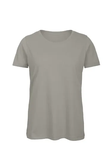 Dames T-shirt Biologisch B&C Inspire TW043 in Dames T-shirt Biologisch B&C Inspire TW043 - Light Grey