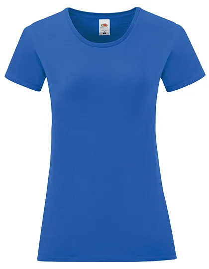 Dames T-shirt Iconic Fruit of the Loom 61-432-0 in Dames T-shirt Iconic Fruit of the Loom 61-432-0 - Royal Blue