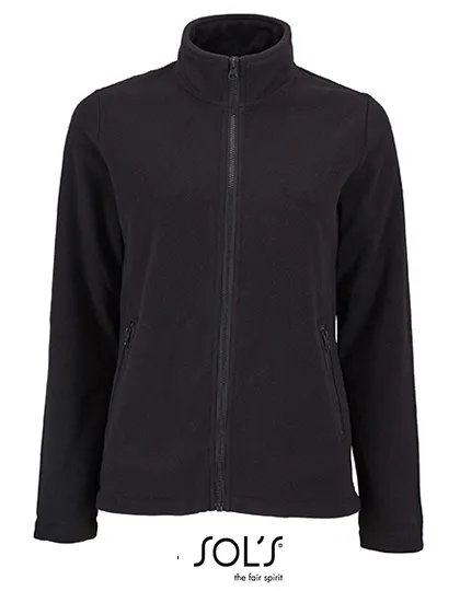 Dames Fleece Jas Sols Norman 02094 in Dames Fleece Jas Sols Norman 02094 Zwart