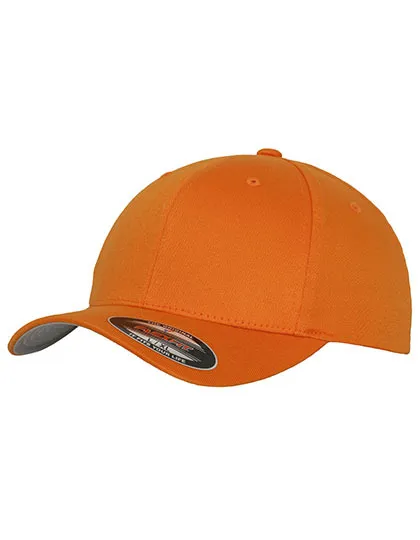 Flexfit Wooly Combed Cap 6277 in Flexfit Wooly Combed Cap 6277 Oranje