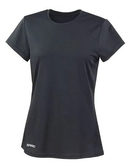 Dames Sportshirt Spiro S253F in Dames Sportshirt Spiro S253F - Black
