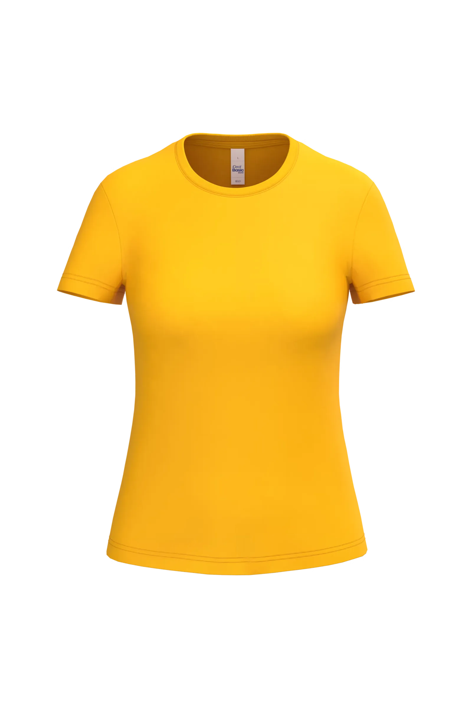 Dames T-shirt iDeal Basic Brand 190 IB321 in Dames T-shirt iDeal Basic Brand 190 IB321 - Gold