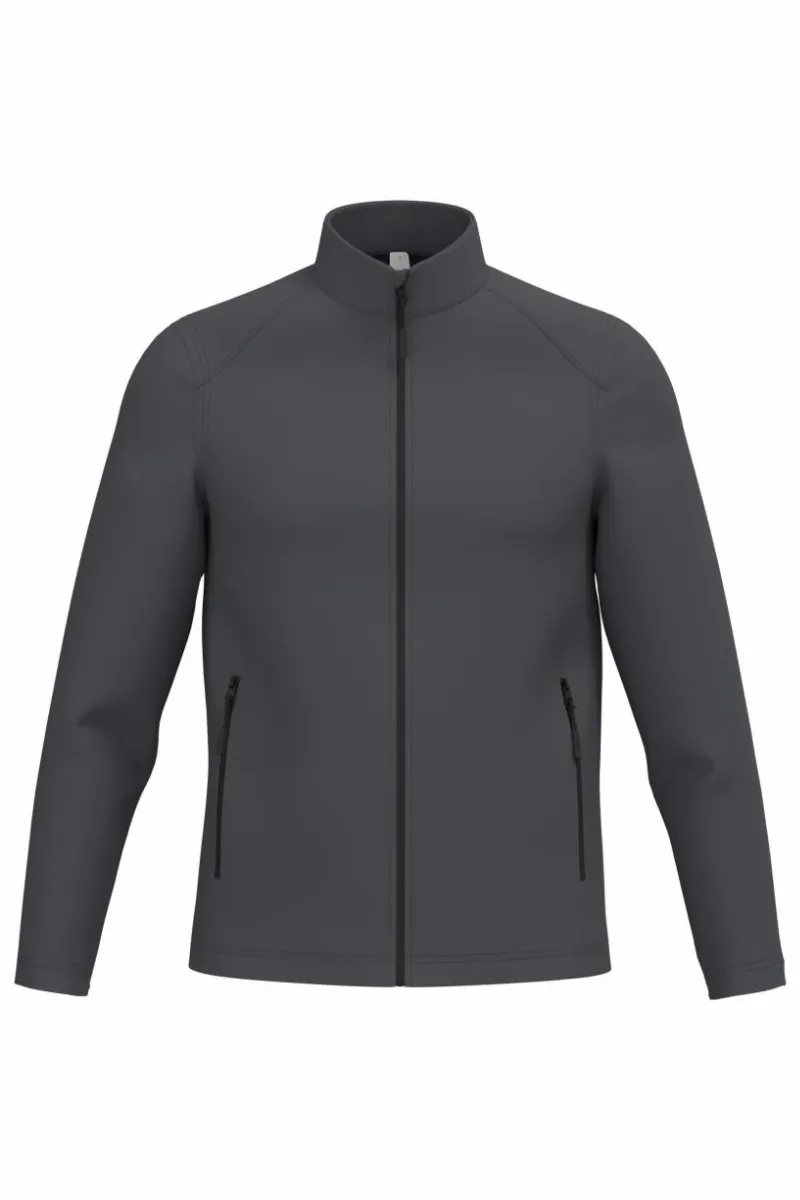 Goedkope Heren Softshell Jas iDeal Basic Brand IB410 in Goedkope Heren Softshell Jas iDeal Basic Brand IB410 dark Grey