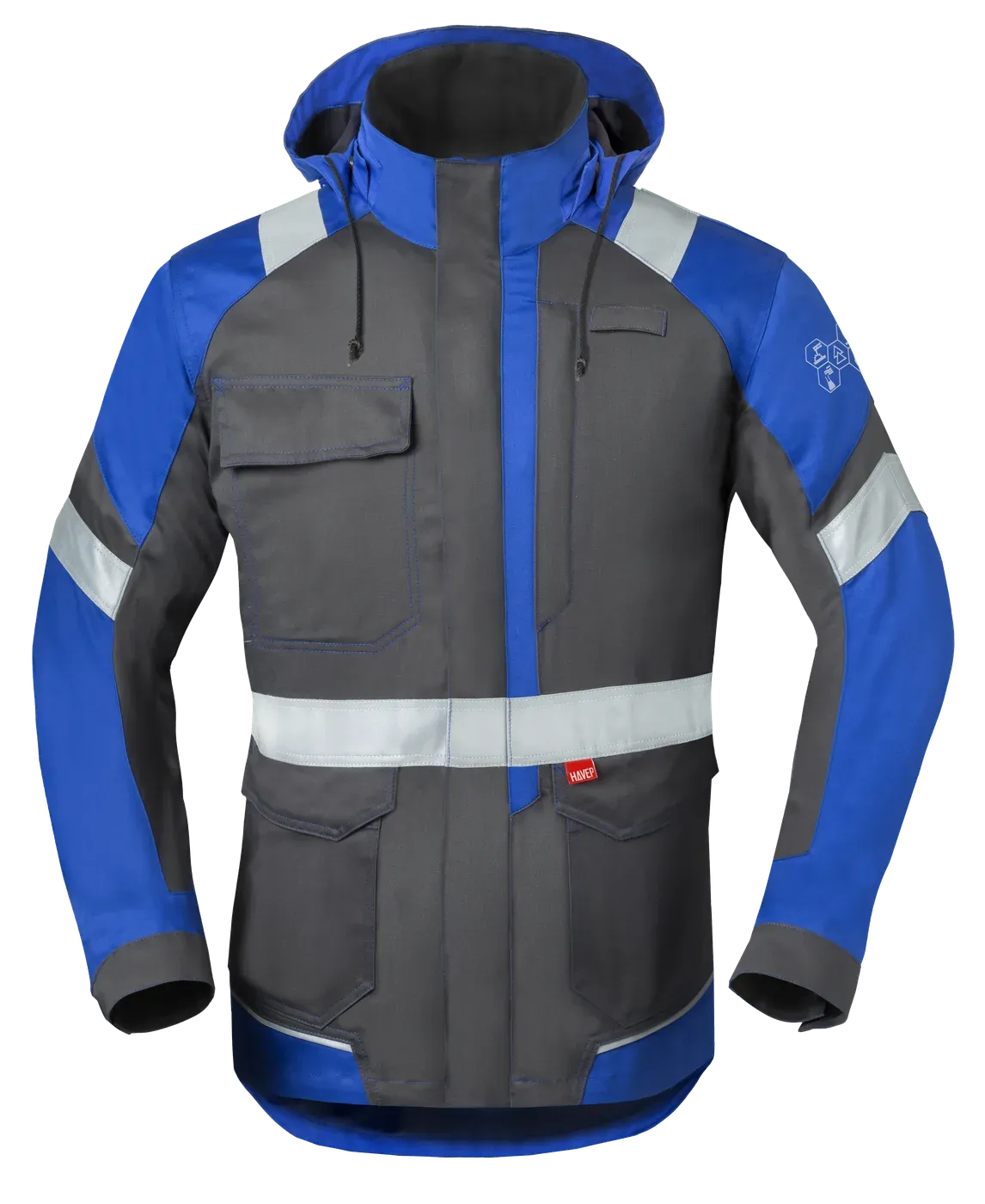 HAVEP Werkjas 5safety Image+ Parka 50286 in HAVEP Werkjas 5safety Image+ Parka 50286 charcoal-korenblauw