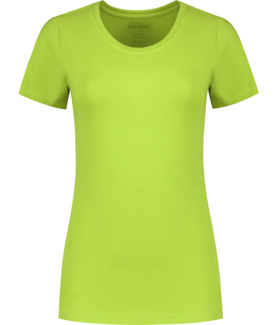 Dames T-shirt Santino Jive in lime