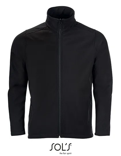 Goedkope Heren Softshell Jas Sols Race 01195 in Goedkope Heren Softshell Jas Sols Race 01195 Zwart