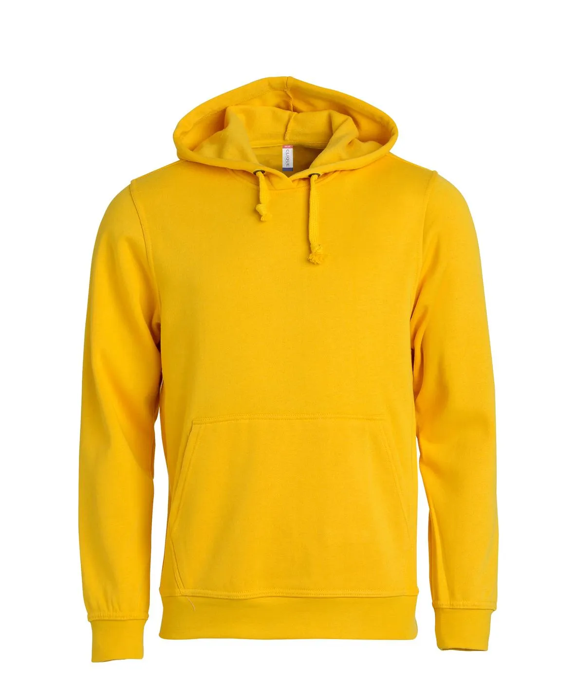 Heren Hoodie Basic Clique 021031 in Heren Hoodie Basic Clique 021031 - Lemon