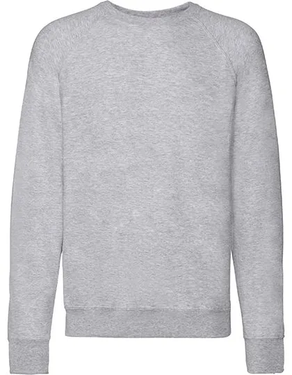Heren Sweater Fruit of the Loom Raglan Lightweight 62-138-0 in Heren Sweater Fruit of the Loom Raglan Lightweight 62-138-0 Heather Grey
