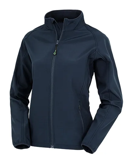 Dames Softshell Jas Result Recycled 2-Layer R901F in Dames Softshell Jas Result Recycled 2-Layer R901F Navy