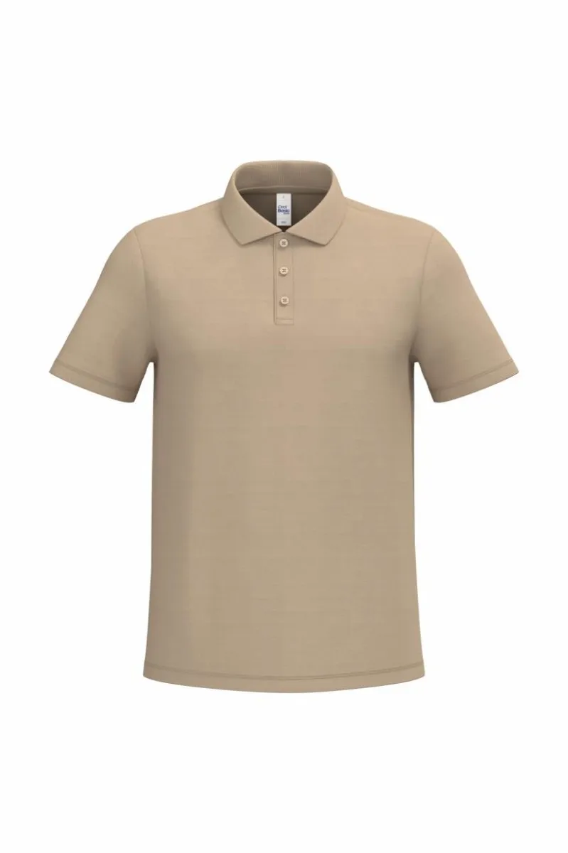 Goedkope Heren Polo iDeal Basic Brand in Sand