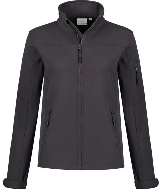 Dames Softshell Jas Santino SANTO in Dames Softshell Jas Santino SANTO Graphite