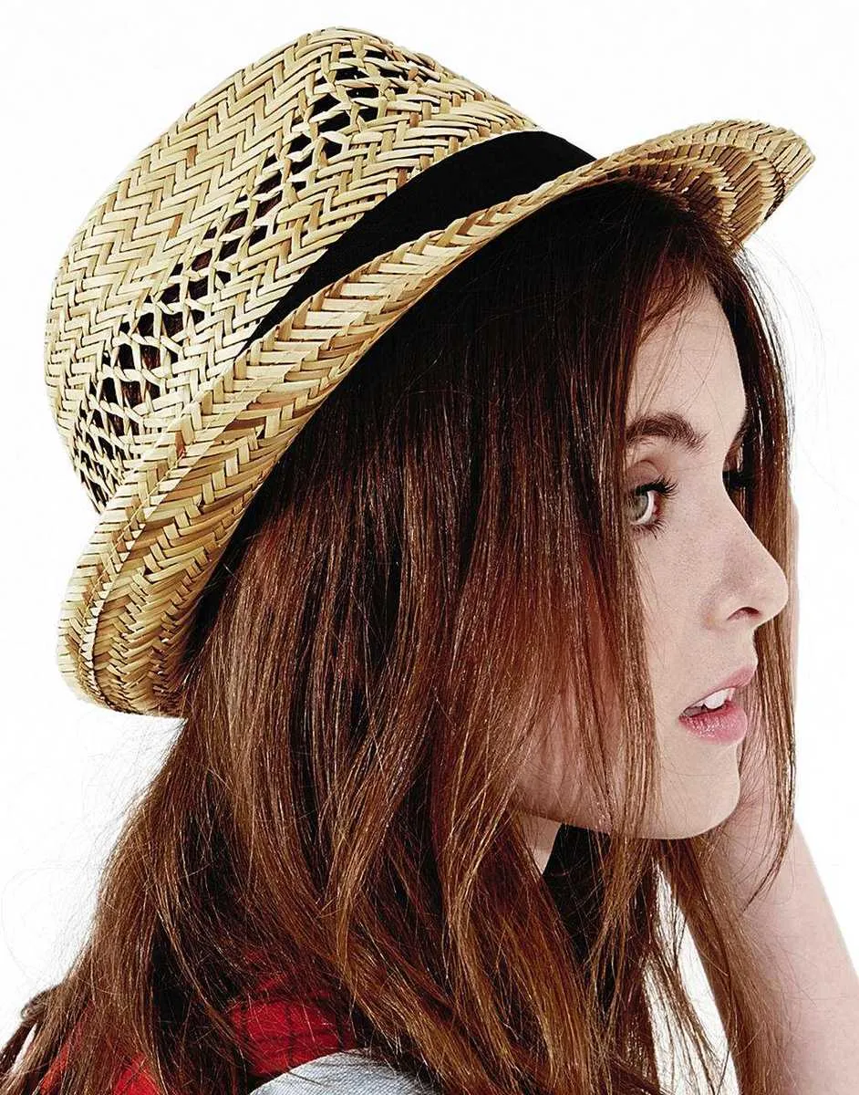 Zomer Hoed Stro Trilby B730 productfoto
