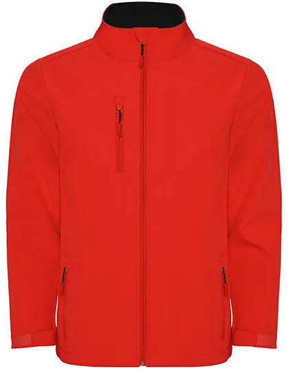 Heren Softshell Jas Nebraska Roly SS6436 in Heren Softshell Jas Nebraska Roly SS6436 Rood