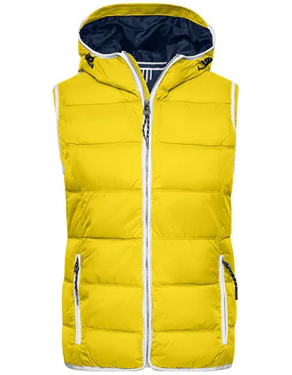 Dames Bodywarmer Daiber JN1075 in Dames Bodywarmer Daiber JN1075 Sun Yellow-Wit