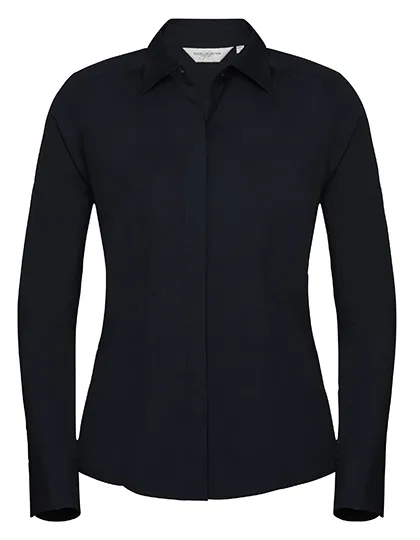 Dames blouse Poplin Russell 942F lange mouw productfoto