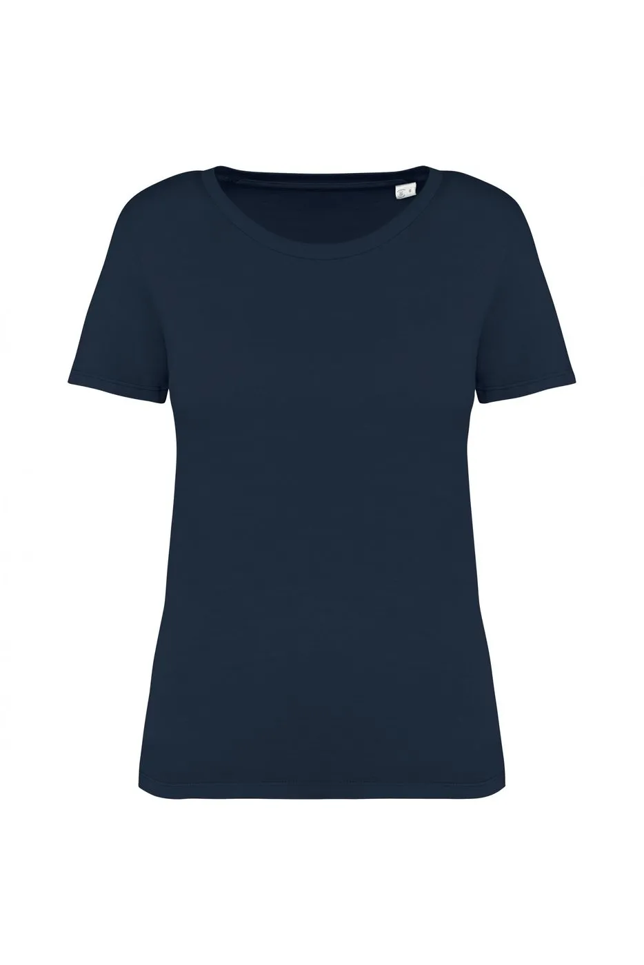 Dames T-shirt Ecologisch verwassen Native Spirit NS316 in Washed Navy Blue