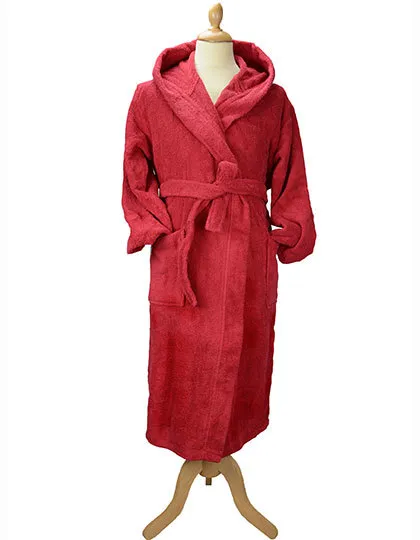 Badjas met Capuchon ARTG 026.50 in Badjas met Capuchon ARTG 026.50 Deep Red