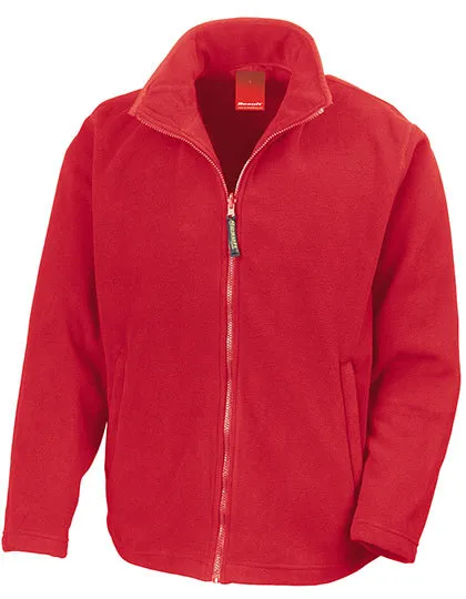 Heren Fleece vest Micro Result R115M in Heren Fleece vest Micro Result R115M Cardinal Red