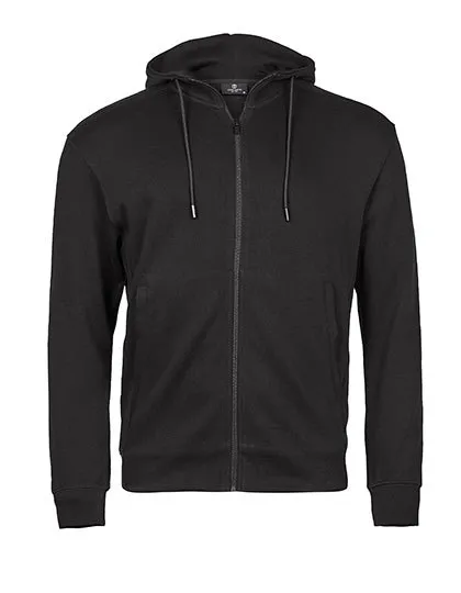 Hoodie Full Zip Ribbed Interlock Tee Jays 5508 in Hoodie Full Zip Ribbed Interlock Tee Jays 5508 Zwart