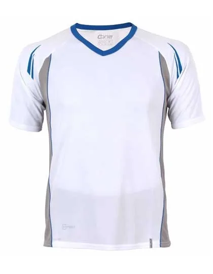 Heren Sportshirt CONA SPORTS CN120 in Heren Sportshirt CONA SPORTS CN120 Wit-Royal Blue