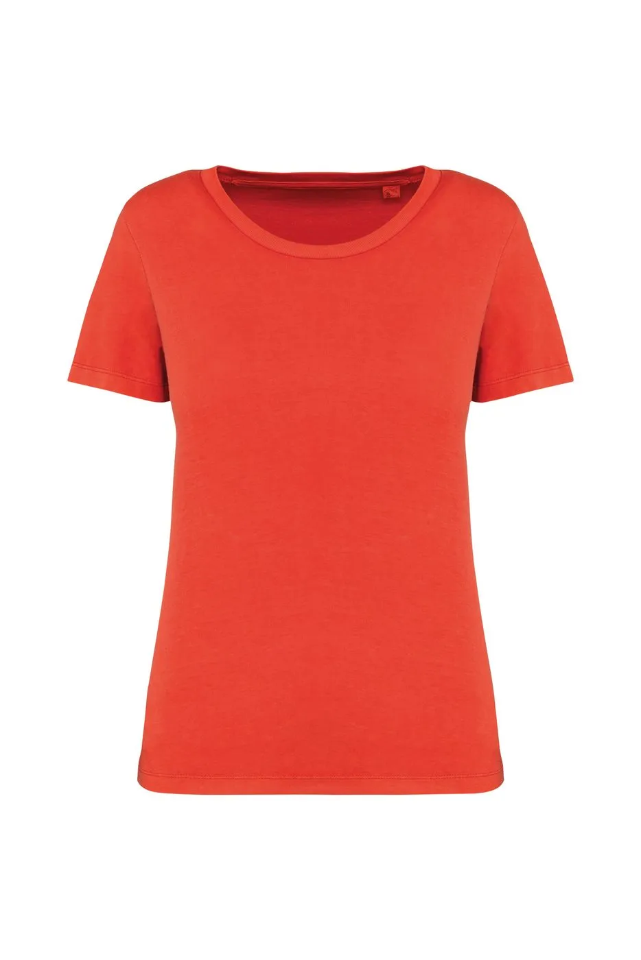 Dames T-shirt Ecologisch verwassen Native Spirit NS316 in Washed Paprika