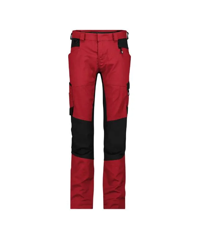 DASSY Werkbroek Helix Next in DASSY Werkbroek Helix Next ROOD-ZWART