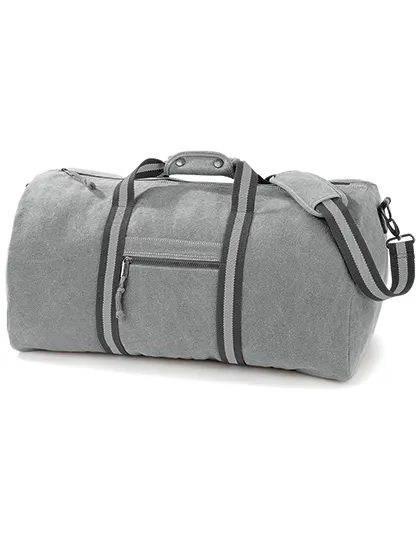 Reistas Holdall Desert Canvas Quadra QD613 in Vintage Light Grey