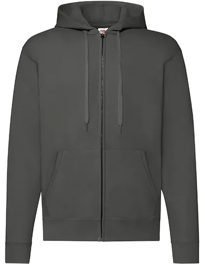 Heren Hoodie Fruit of the loom 62-062-0 Full zip in Hooded sweater Fruit of the loom Full zip Light Graphite