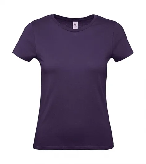 Dames T-shirt B&C E150 TW02T in Dames T-shirt B&C E150 TW02T Urban Purple