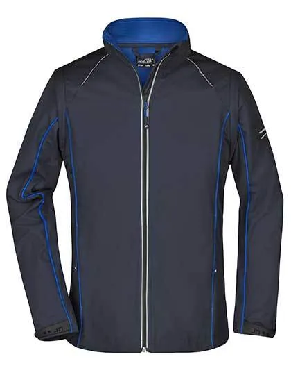 Dames Softshell jas Daiber JN1121 in Dames Softshell jas Daiber JN1121 Navy-Royal Blue