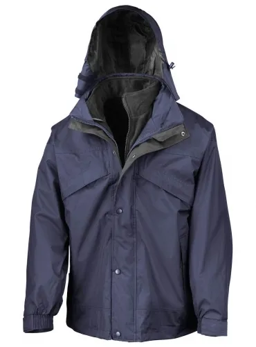 Heren Jas 3-in-1 with Fleece Result R068X productfoto