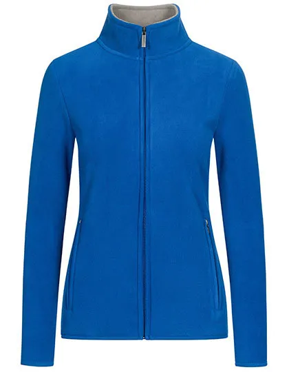 Dames Fleece Vest Promodoro 7965 in Dames Fleece Vest Promodoro 7965 Royal-Steel Grey