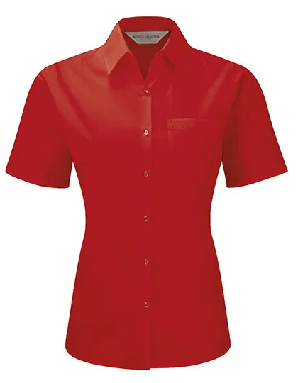 Dames blouse korte mouw Poplin Russell R-935F-0 productfoto