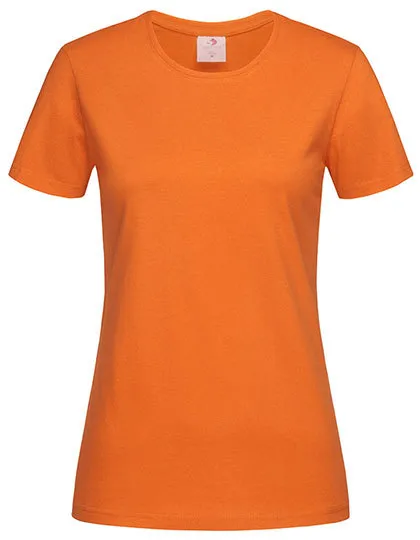 Dames T-shirt Classic-T Fitted Stedman ST2600 in Dames T-shirt Classic-T Fitted Stedman ST2600 - Orange