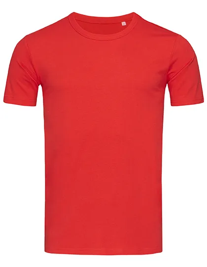 Heren T-shirt Stedman Morgan Crew Neck ST9020 in Heren T-shirt Stedman Morgan Crew Neck ST9020 - Crimson Red