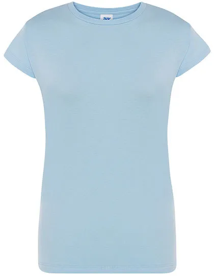 Goedkope Dames T-shirt JHK Regular Comfort TSRLCMF in Goedkope Dames T-shirt JHK Regular Comfort TSRLCMF - Sky