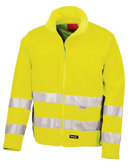 Softshell Veiligheidsjas Result R117X ISO EN 471 Klasse 2 in Softshell Veiligheidsjas Result R117X ISO EN 471 Klasse 2 Fluo Yellow